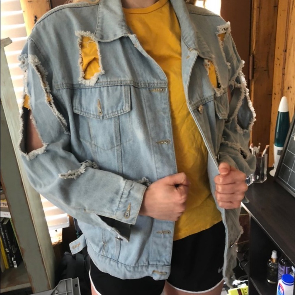 Distressed Jean Jacket!